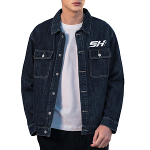 Chaqueta Vaquera Casual de Invierno para Hombre, Corte Regular, Cuello Atractivo, Bolsillos Modernos, 100% Algodón, Personalizable, Corte Clásico - Product Image 1