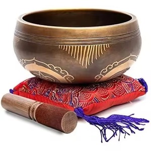 Bol chantant en métal de style tibétain élégant pour la méditation, la thérapie, le yoga, la guérison et la pleine conscience - Product Image 4