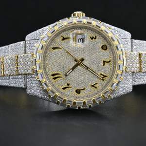 Montre de haute qualité entièrement personnalisée avec diamants cultivés en laboratoire pour hommes, montre de bijouterie hip-hop avec diamants, cadeau - Product Image 6