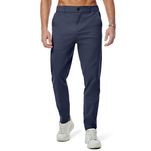 Pantalones Chinos de Alta Calidad para Hombre, 2 Bolsillos Laterales, Ligeros, Versátiles, Estilo Vintage, para Eventos Formales al Aire Libre, Verano, Servicio OEM - Product Image 1