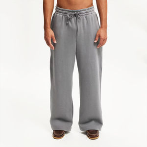 Pantalon de survêtement pour homme, style urbain, coupe ample et décontractée, taille élastique, respirant, poids moyen, style pyjama, Fourniture OEM - Product Image 1