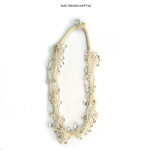 Natural Crochet Glass Bead Women's Multilayer Beads <b>Necklace</b> Party <b>Statement</b> Jewelry Fashion Ethnic Style at Bulk Rate - Product Image 3