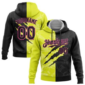 Custom Printed Men's <b>Hoodie</b> With <b>Name</b> Number Graffiti Pattern Sublimation Polyester Casual Sport Autumn Wear - Product Image 4