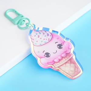 Cá Nhân Dễ Thương Holographic Pins Acrylic Điện Thoại Quyến Rũ Tủ Lạnh Nam Châm Tùy Chỉnh Anime Acrylic Shaker Keychain Đứng - Product Image 1