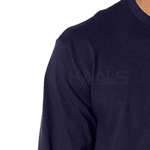 Camiseta de Manga Larga Tejida 100% Algodón para Hombre, Elegante, Ecológica, Transpirable, Cómoda, Perfecta para Uso Diario Informal - Product Image 5