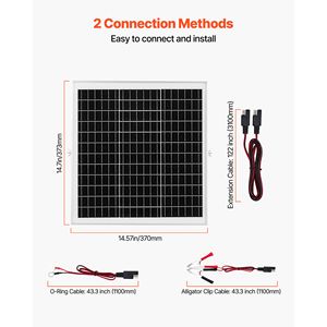 Regolatore MPPT Intelligente 20W 12V per Pannelli Solari, Caricabatterie Regolabile per Sistemi di Energia Solare con Mantenitore di Carica a Bassa Tensione - Product Image 5
