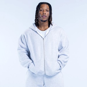 Sudaderas con Capucha de Punto para Hombre, de Alta Calidad, con Logotipo Personalizado, al por Mayor, Casuales, Extra Grandes, con Cierre, Resistentes al Viento, de Manga Larga y con Bolsillos - Product Image 1