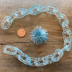 Chaîne murale décorative en bois de haute qualité à 100 %, design luxueux et coloré, chaîne à maillons à ressort, disponible en toutes tailles et couleurs, idéale pour les mariages - Product Image 1