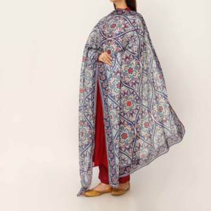 Multy Yarn Dyed Dupatta PD5535 Accessoire pour robes de cocktail élégantes - Product Image 1