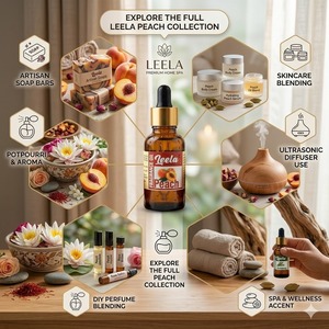 น้ำมันหอมกลิ่นพีชพรีเมียม – กลิ่นหอมหวานฉ่ำแบบผลไม้ สำหรับเทียนหอม สบู่ น้ำหอม และน้ำหอมปรับอากาศในบ้าน - Product Image 6