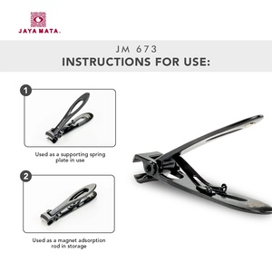 Coupe-ongles en acier inoxydable durable JAYA MATA JM673 avec lame courbée et ouverture de mâchoire de 20 mm pour ongles épais - Product Image 4