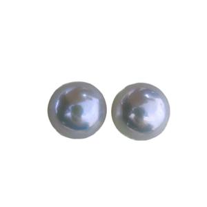 Boucles d'oreilles en argent 925 Seiko, perles noires naturelles à lumière forte, rondes de 9 à 10mm, sans défaut, boîte cadeau exquise avec certificat - Product Image 5