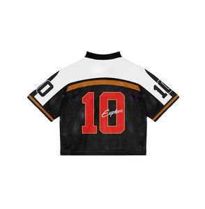 Camisetas de Fútbol Retro Vintage Personalizadas para Hombre, Estilo Urbano, Deportivas, de Baloncesto, Malla Francesa, para Hombre - Product Image 5