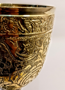 Modern Elegant <b>Goblet</b> Brass Finished Aluminum <b>Wine</b> Glass Polished Handmade Dishwasher Safe for Beer and <b>Wine</b> Serving Barware - Product Image 6