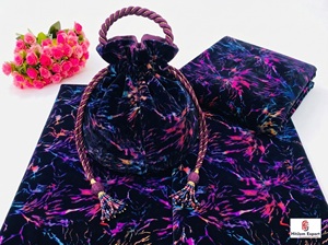 Tela de Terciopelo Estampada de Diseño, Patrón Multicolor Metalizado, para Prendas de Vestir, Textil de Moda, Fabricante Personalizado OEM/ODM - Product Image 5
