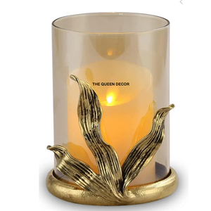 Coffee Dining Table Wedding Christmas Home Decor Glass <b>Hurricanes</b> Cylinder Pillar <b>Candle</b> Holder Metal <b>Candle</b> Holder - Product Image 5