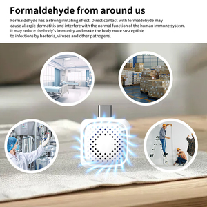 Ev kullanımı için kompakt formaldehit dedektörü-yeni yenilenmiş alanlarda tehlikeli kimyasalları tespit etmek için aileler için temel hediye - Product Image 3
