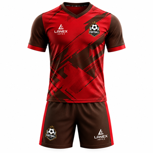 Conjunto de Uniforme de Fútbol Personalizado para Equipos Profesionales y Amateurs, Kit Completo de Camiseta Deportiva con Pantalones Cortos y Calcetines, Logotipo del Equipo - Product Image 1