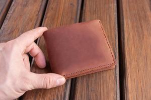 Genuine Leather <b>Wireless</b> <b>Charging</b> Short Travel Wallet with Power Bank Phone Holder <b>Case</b> Cover Purse Anniversary - Product Image 4