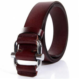Ceinture en cuir de vache véritable de qualité supérieure pour homme, classique, décontractée, boucle en acier, longueur réglable, écologique, durable - Product Image 5