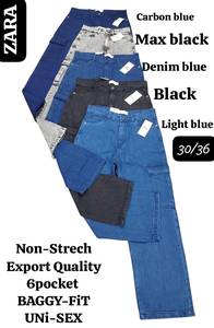 Jeans pour hommes à jambe droite, en denim uni, coupe classique, pour un usage décontracté et extérieur, disponibles à prix compétitif, directement de l'usine. - Product Image 6