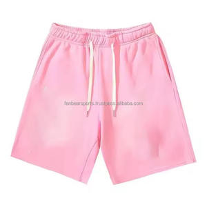 Pantalones Cortos de Verano para Hombre, con Logotipo Bordado Personalizado, de Alta Calidad, Estilo Vintage, 100% Algodón, Lavado Ácido - Product Image 4