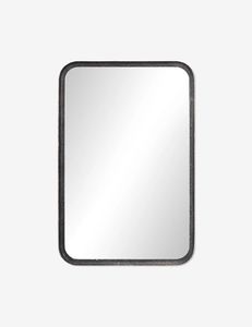 Minimalist Rectangular <b>Wall</b> <b>Mirror</b> With Black Frame Glass Surface Decorative Home Design 4.0 Mm Thickness Design Living - Product Image 1