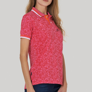 Polo de Punto para Mujer, Algodón, Diseño Sólido, Manga Corta, Informal, Transpirable, con Botones, Ropa de Verano 2026, Polo Informal para Mujer - Product Image 4
