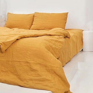 <b>King</b> <b>Size</b> Stonewashed Linen Duvet Cover 2 Matching <b>Pillow</b> Cases - Product Image 4