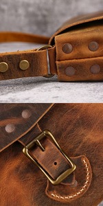Premium Quality Genuine Leather Messenger Bag for Men <b>Laptop</b> Office Work Business Travel Shoulder Satchel For Sale - Product Image 2