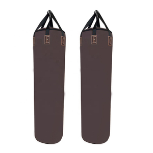 Sac de boxe en cuir robuste, remplissable de sable/eau, hauteur réglable, pour entraînement de MMA, kickboxing, gym et fitness pour adultes - Product Image 2
