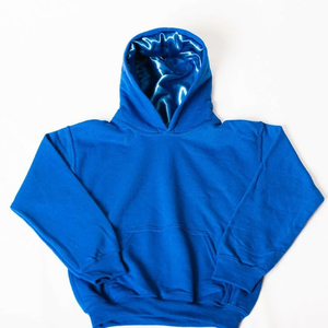 Sudadera con Capucha Unisex Color Morado Claro, Corte Regular, Color Sólido, Estilo Casual para Otoño, Material French Terry, Diseño con Bolsillos - Product Image 6