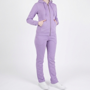 <b>Women</b> Cotton Blend Tracksuit Crewneck Sweatshirt Straight Leg Pants Casual Two Piece Matching <b>Lounge</b> Wear Set - Product Image 6