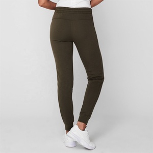 Custom Ladies Sportswear Women's Casual <b>Elastic</b> Waist Canvas Mid Rise Joggers 100% Cotton Quick Dry & Breathable - Product Image 5