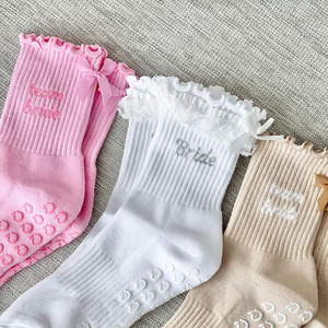 Calcetines de Pilates Personalizados para Mujer, Antideslizantes, de Algodón, para Yoga y Ballet, Calcetines Antideslizantes para Adultos de Fábrica - Product Image 1