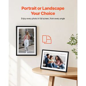 Cornice Digitale con Schermo Touch IPS HD da 10.1 Pollici, 1280x800, Rotazione Automatica Verticale, Memoria 32GB, Cornice Fotografica Elettronica Frameo con LAN - Product Image 5