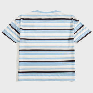 Camiseta de Manga Corta con Cuello Redondo y Rayas, Estilo Casual, Personalizada OEM, para Hombre, Camisetas Deportivas, Camisetas de Verano con Rayas, Estilo Hip Hop - Product Image 2