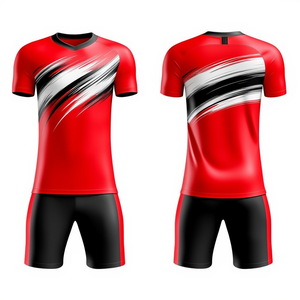 ชุดฝึกซ้อมฟุตบอล ดีไซน์ใหม่ ชุดกีฬามืออาชีพ เสื้อและกางเกงขาสั้น คุณภาพสูง ออกแบบขนาดได้ตามต้องการ - Product Image 5