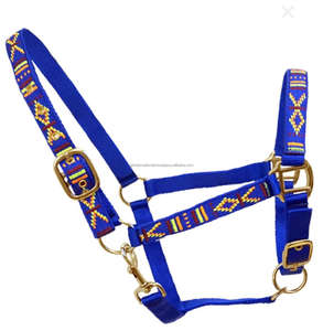 Cabestros de nailon fuertes de caballo personalizados, los cabestros de nailon de diseñador bordados de lujo más vendidos y artículos ecuestres - Product Image 4