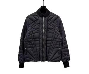Unisex Quilted Filled Puffer <b>Jacket</b> Stand Collar Zipper Front Windproof Casual Winter Outerwear Long Length Regular Fit Color - Product Image 4