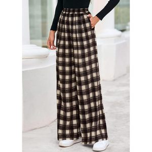 PRETTYGARDEN 2025 Pantalones Casuales de Mujer, Cintura Elástica, Estilo Palazzo, Pantalones Largos de Pijama, Pierna Ancha, Tejidos, con Bolsillos, Transpirables, para Otoño - Product Image 6