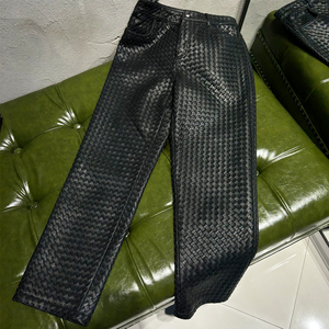 2026 Custom Wholesale Men's <b>Winter</b> Straight Leather Pants Eco-Friendly Breathable 2025 Custom Wholesale Men's <b>Winter</b> Straight - Product Image 1