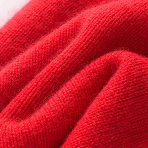 Gorro de Punto Rojo Unisex, Gorro de Invierno de Color Sólido, Estilo Casual para Adultos, Circunferencia de Cabeza de 56-58 cm - Product Image 5