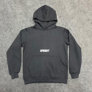 Custom Men's Pullover Puff Printing Hoodie Hooded Sweatshirt Front Logo Pocket Streetwear for Autumn Winter - Product Image 1