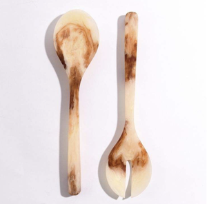 Unique Look Design Handmade Resin <b>Flatware</b> and Tableware Salad Serving Spoon Set for Serving in Wedding Party - Product Image 1