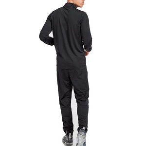 Chándal Deportivo Personalizado para Hombre, Negro y Naranja, con Cierre Completo, de Secado Rápido, Poliéster, Corte Regular, con Bolsillos Laterales - Product Image 4