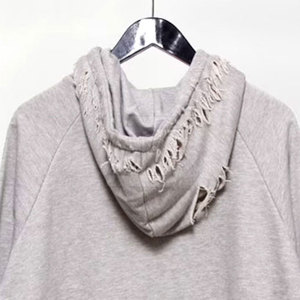 Sweat-shirts surdimensionnés pour hommes, effet usé, en coton mélangé confortable, parfaits pour le streetwear décontracté et le style outdoor. - Product Image 5