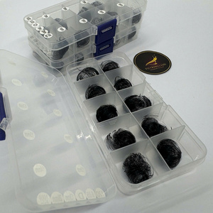 ขนตาปลอม PBT สีดำด้าน แบบปลายแหลม 500 1000 กล่อง 3D-14D ความยาวผสม แบบพัดสำเร็จรูป - Product Image 6