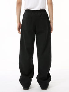 Pantalon de survêtement homme surdimensionné et ample, coupe large, personnalisé, délavé à l'acide, 380 g/m², uni - Product Image 4