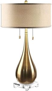 Elegant 2-Light Table <b>Lamp</b> 18 Inch Wide 18 Inch Deep Premium Design <b>Lamp</b> for Bedside Living Room Office Decor - Product Image 3